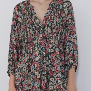 NWT Zara Floral Print Dress